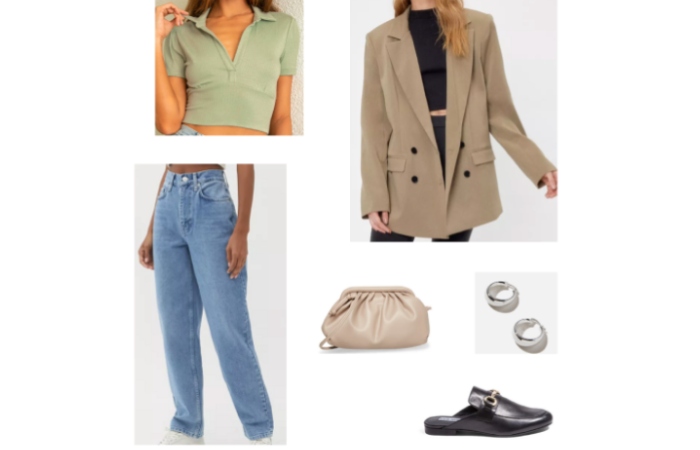 Outfit Idea 3_ High-Waisted Mom Jeans, Produce Highest, And Blazer