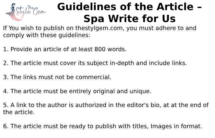 Guidelines of the Article - Plastic Surgery Write For Us