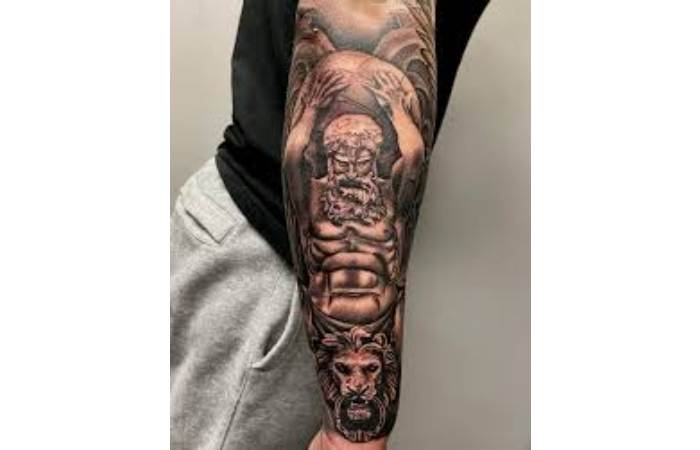 Atlas Forearm Tattoo