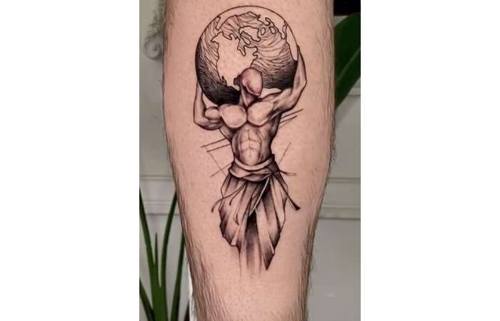 Atlas Holding The World Tattoo